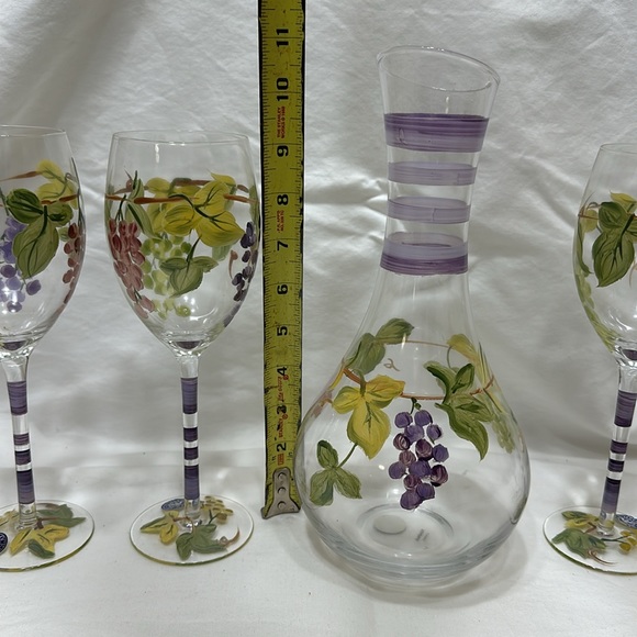 Wine Carafe & wine goblets set - Picture 9 of 15